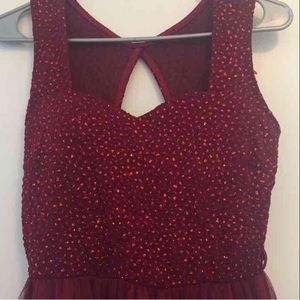 SOLD!-----Mini dark res sparkle dress