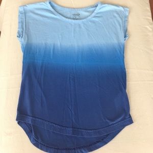 Girls Blue Ombré Sleeveless Tee Small 8