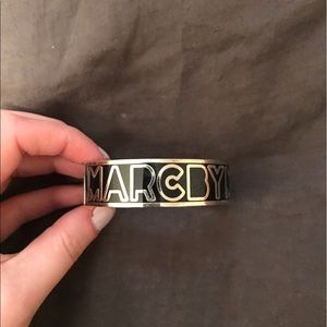 Marc by Marc Jacobs silver and black bangle