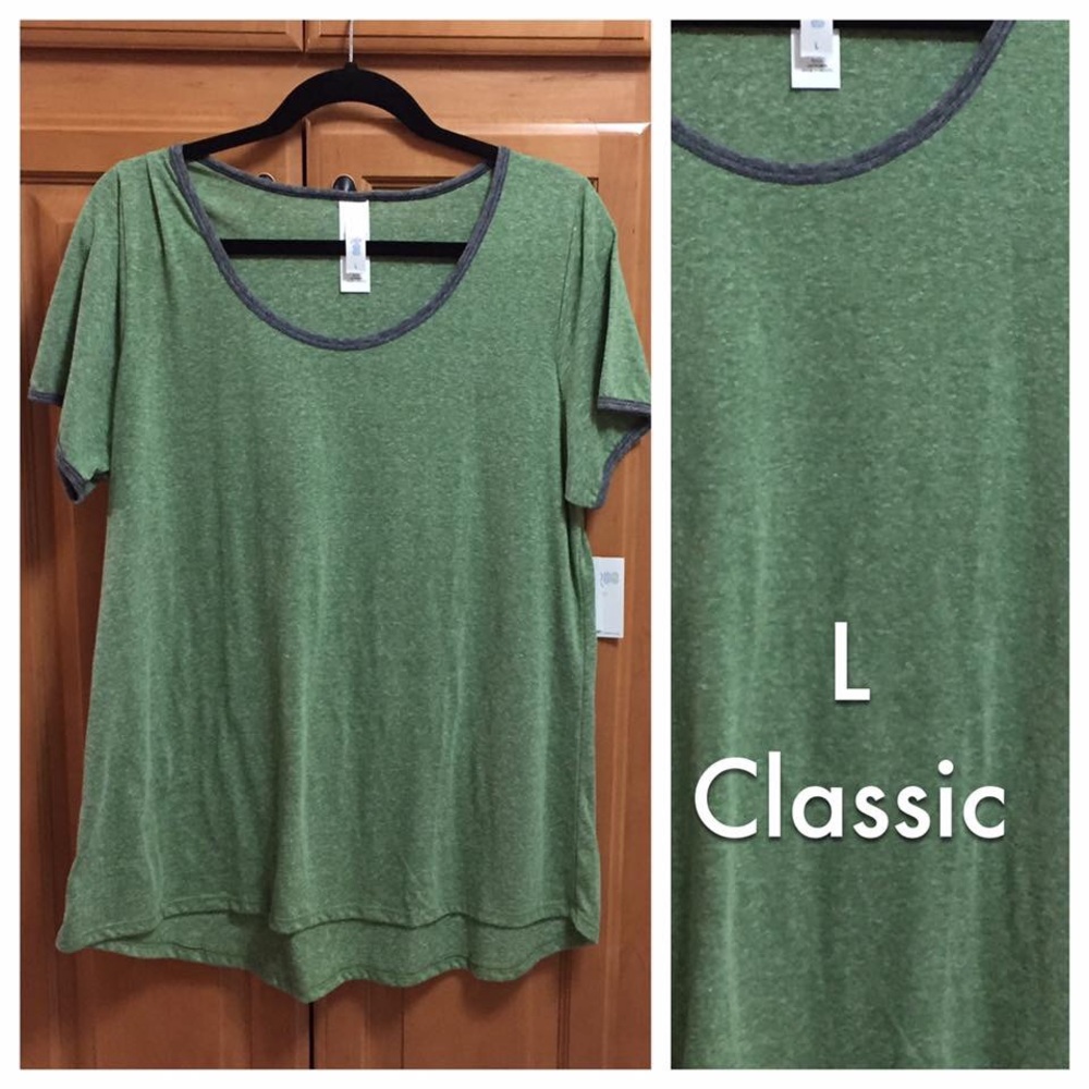LuLaRoe green classic tee