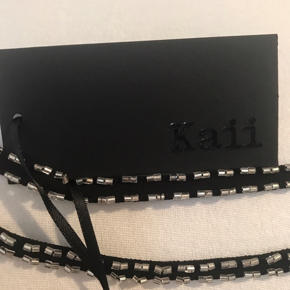 Black beaded midi cocktail dress NWT - Picture 5 of 5