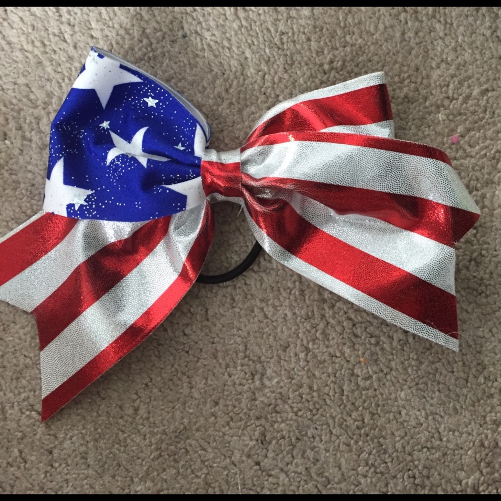 USA cheer bow