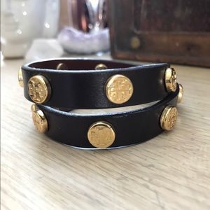Tory Burch leather wrap bracelet