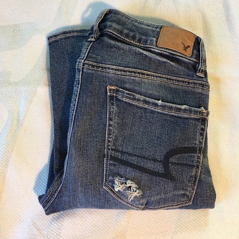 American Eagle mid rise stretch skinny size 0