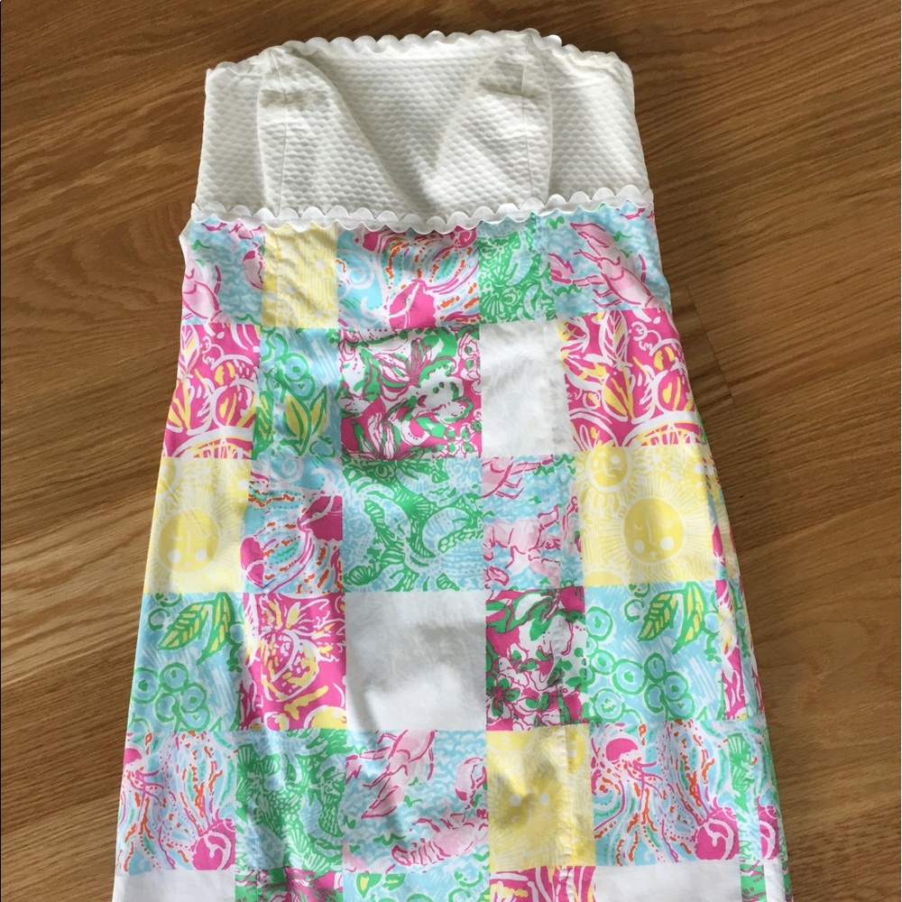 Lilly Pulitzer strapless dress