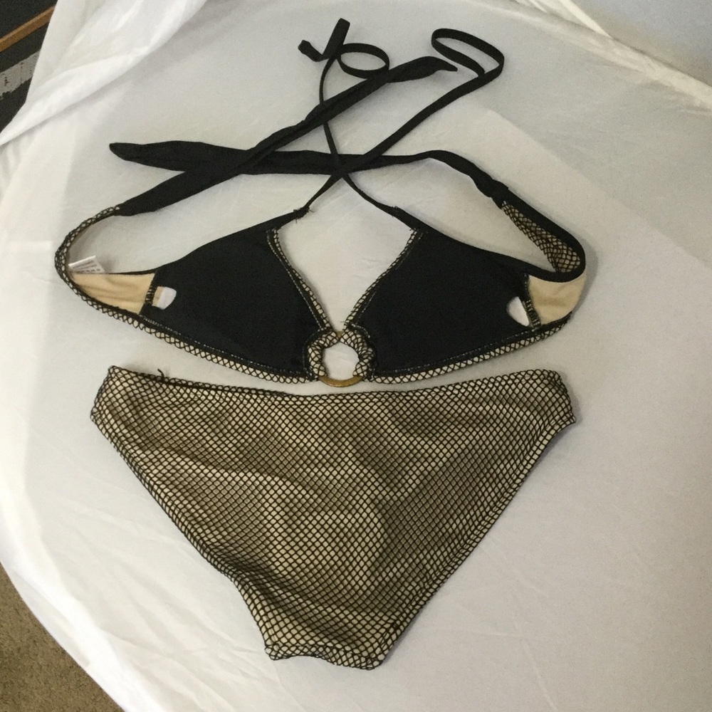 👙Tan & Black Bathing Suit Set 😎 - Picture 2 of 4