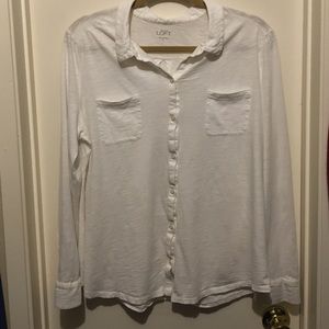 *Bundle and it's free!* Loft Jersey Button Down