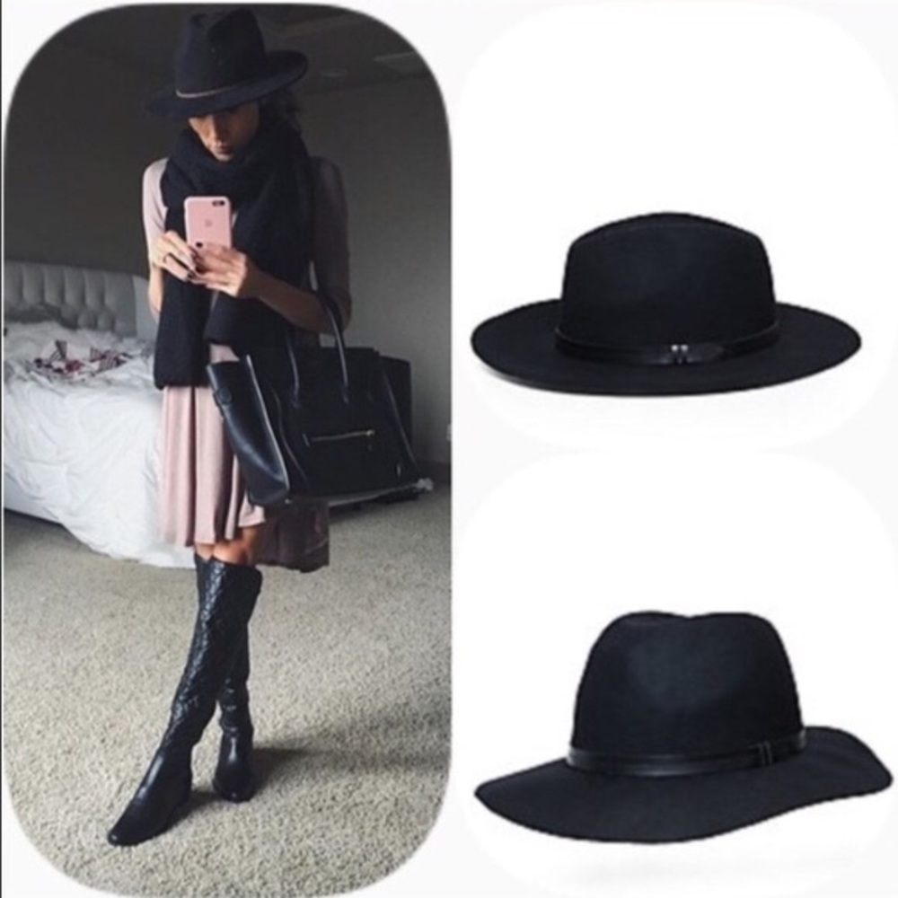 Steve Madden black wool hat