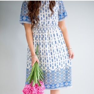Blue flower dress