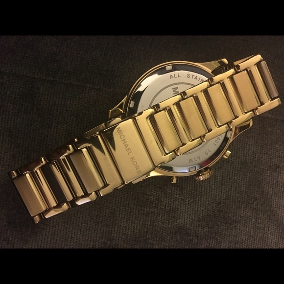 Michael Kors gold and turquoise watch - Picture 3 of 5