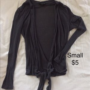 Sheer cardigan.