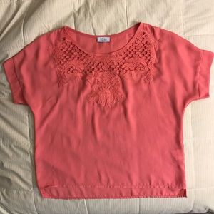TOBI Sheer Pink Top Size Small