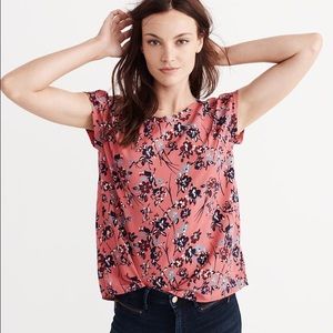 Pink floral top, never worn!