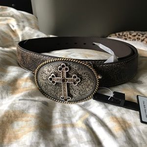 Womens XL Brown Cowgirl Belt