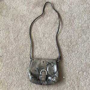 Over the shoulder coach snakeskin purse