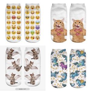 4 pairs of 3d Ankle socks