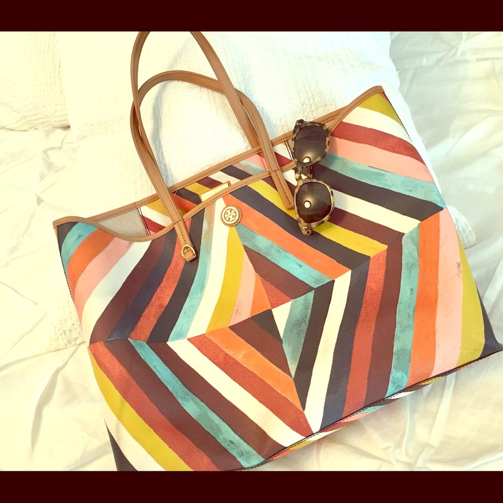 Tory Burch Patchwork Diamond Tote