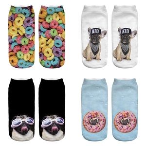 4 pairs of 3D Ankle socks
