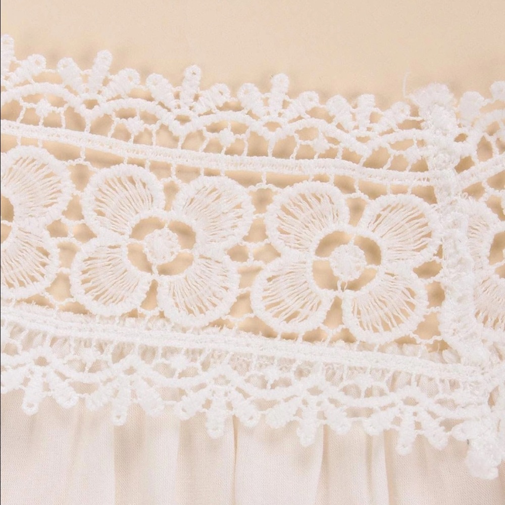 HOST PICK! Cold-Shoulder Sexy Lace Beach Cover Top - Picture 4 of 6