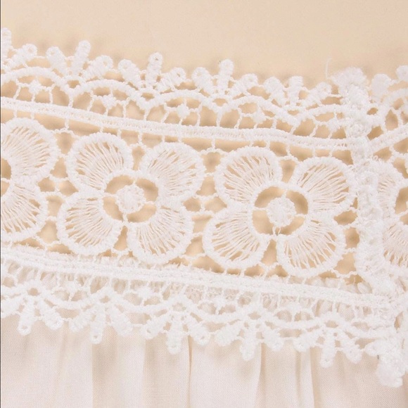 HOST PICK! Cold-Shoulder Sexy Lace Beach Cover Top - Picture 4 of 6