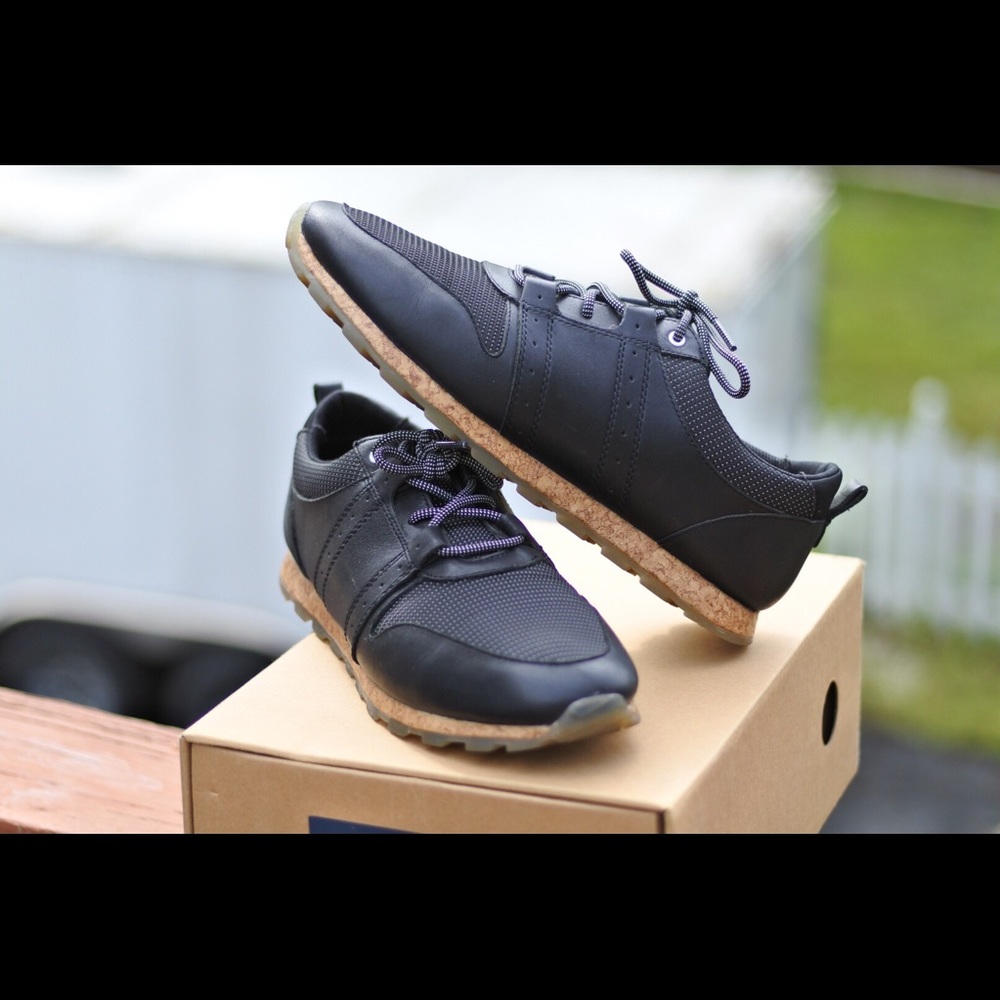 Clae Mills Black Cork Sneaker