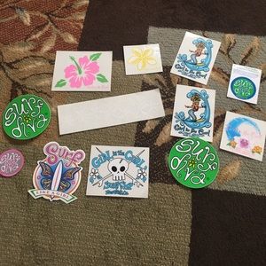 Girl in the Curl & Surf Diva stickers