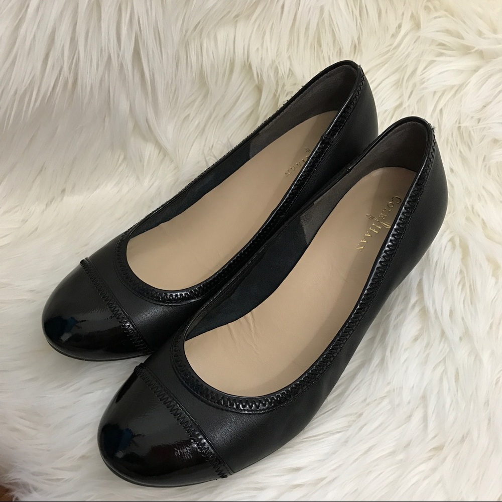 Cole Haan Nike Air Black Wedge Size 8B