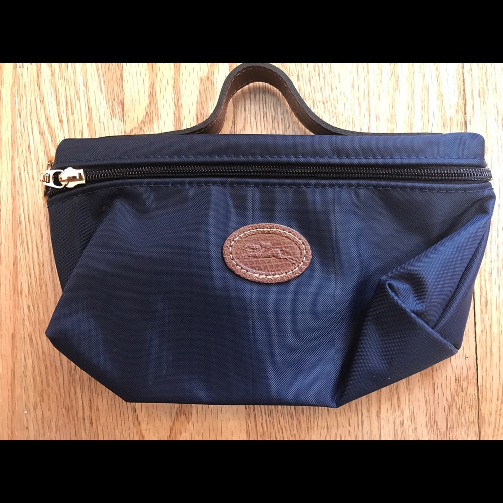 AUTHENTIC Longchamp navy blue cosmetic case!