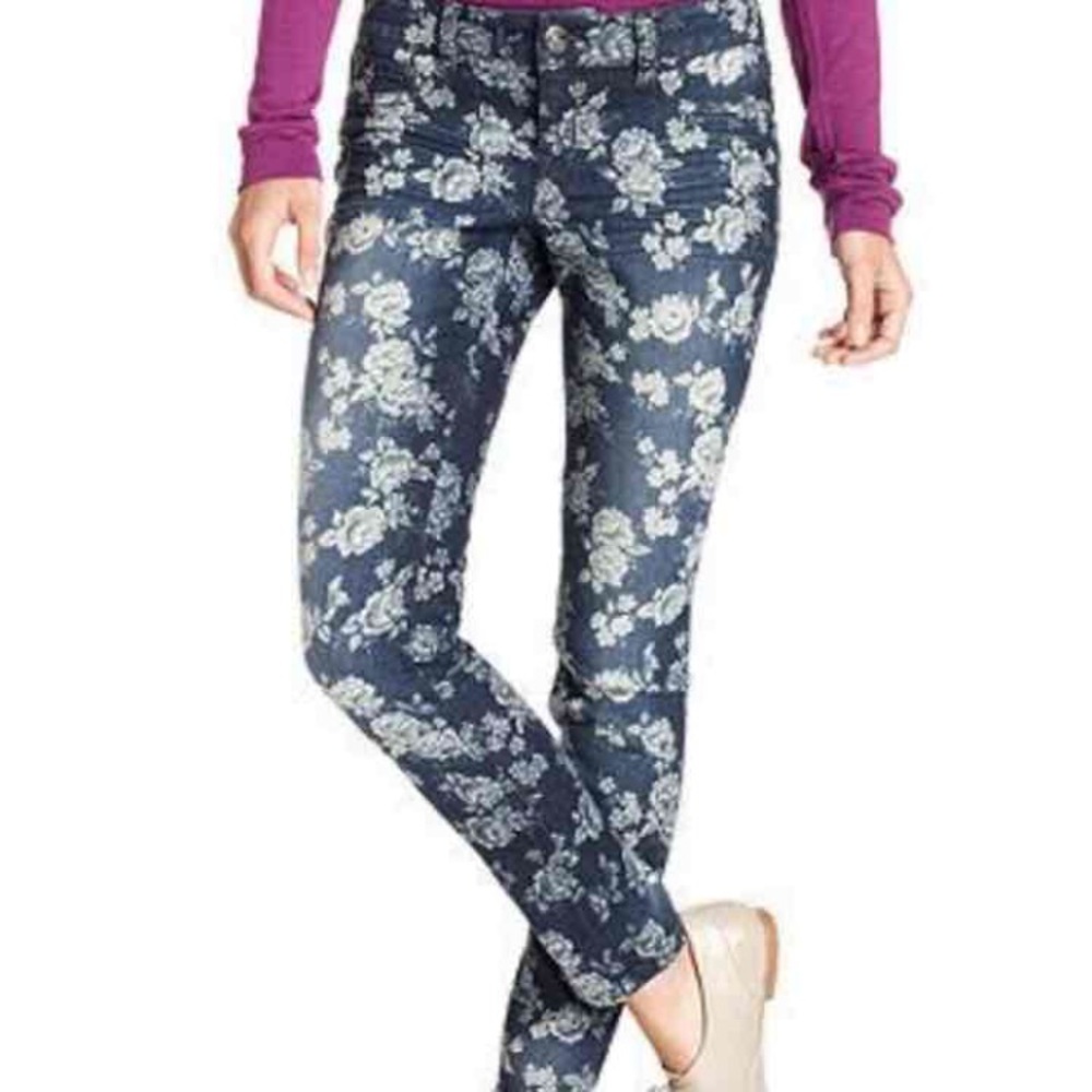 Rewash Floral Jeans Size 3/4 - Picture 1 of 3