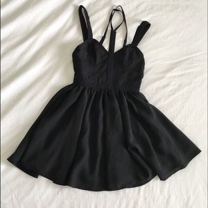 Keepsake Black Northern Lights Mini Dress Small