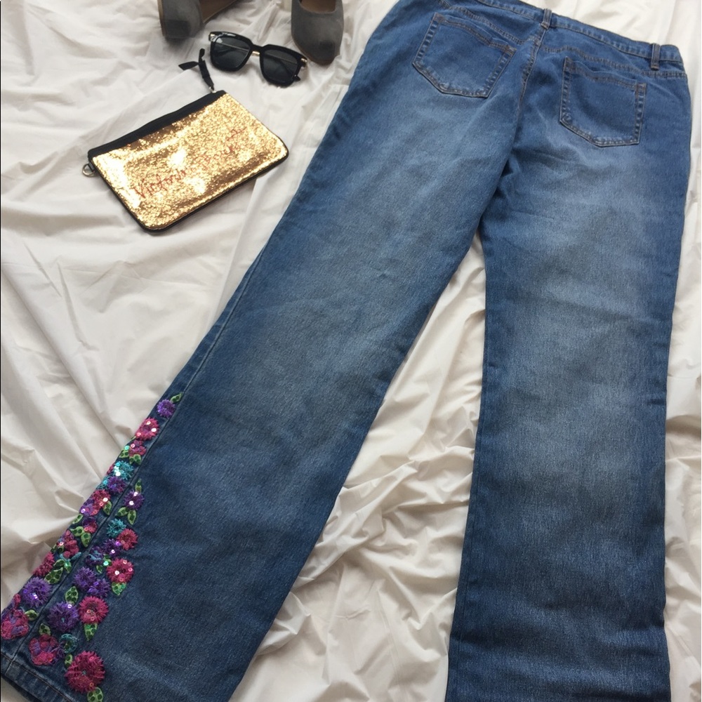 Diane Gilman embellished jeans - Picture 4 of 5