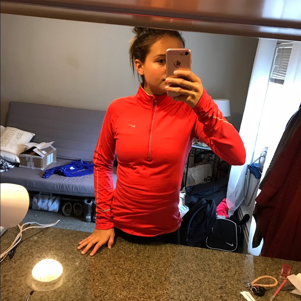 Nike long sleeve red/pink shirt.