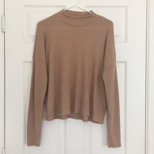 Nude long sleeve shirt