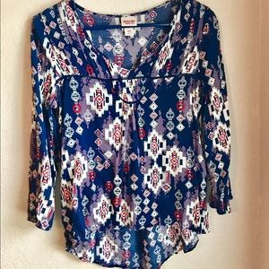 Tribal Aztec boho top
