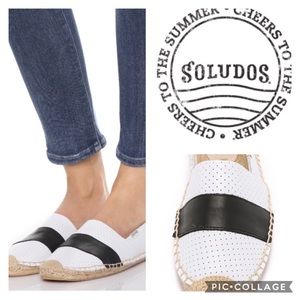 Soludos Barca Perforated Leather Espadrille/sz 7