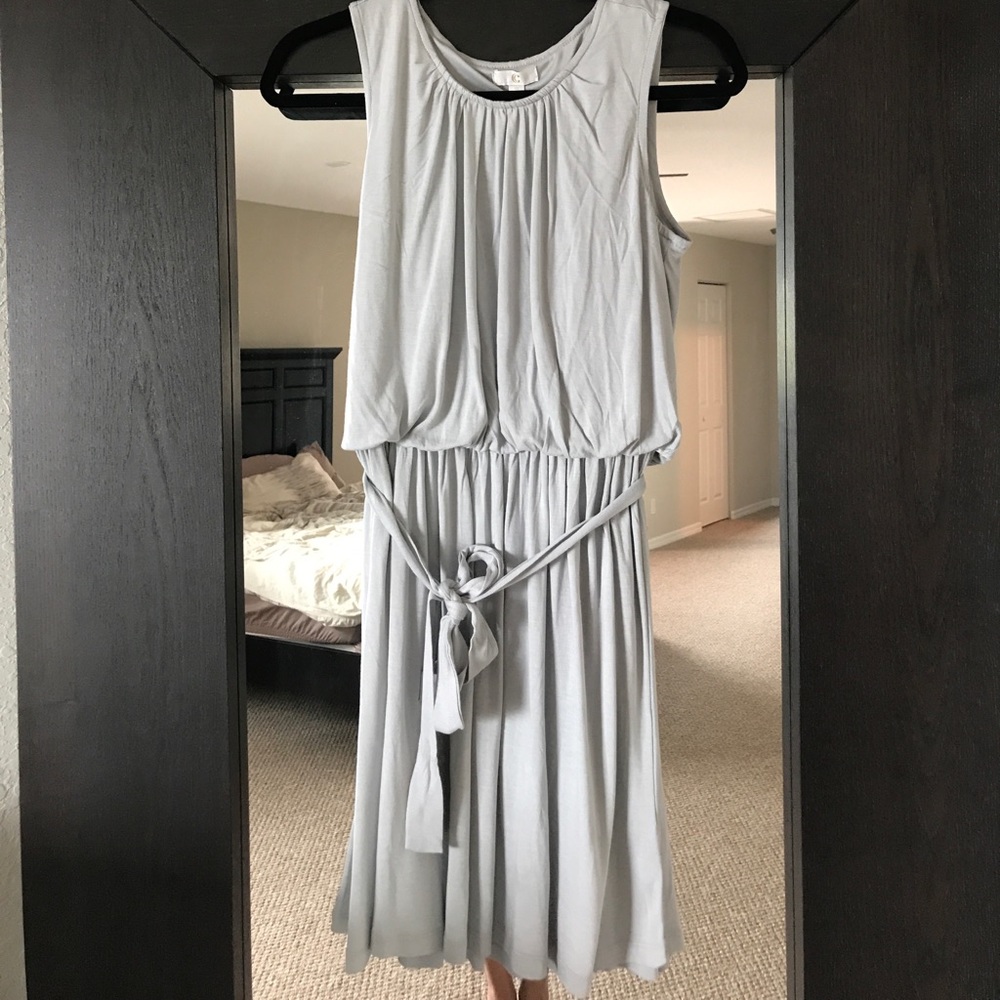 Light blue grey dress