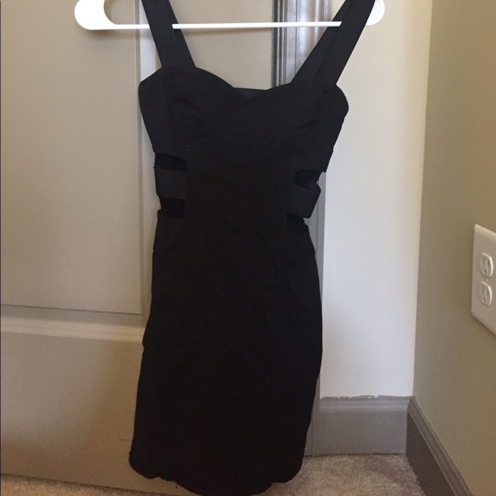 Black cut out dress