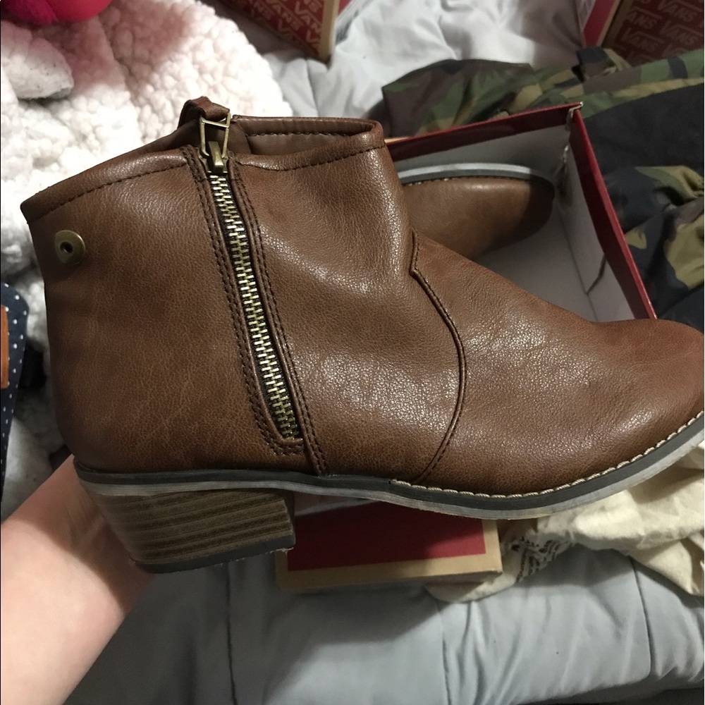 Leather Booties.