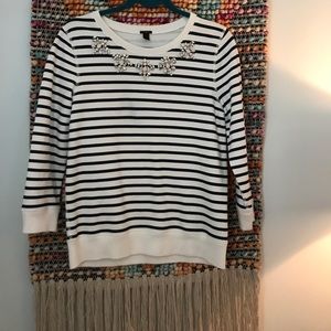 Embellished sweatshirt J Crew