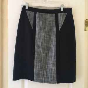 Calvin Klein tweed black and grey work skirt