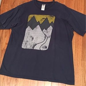 The North Face  blue t-shirt