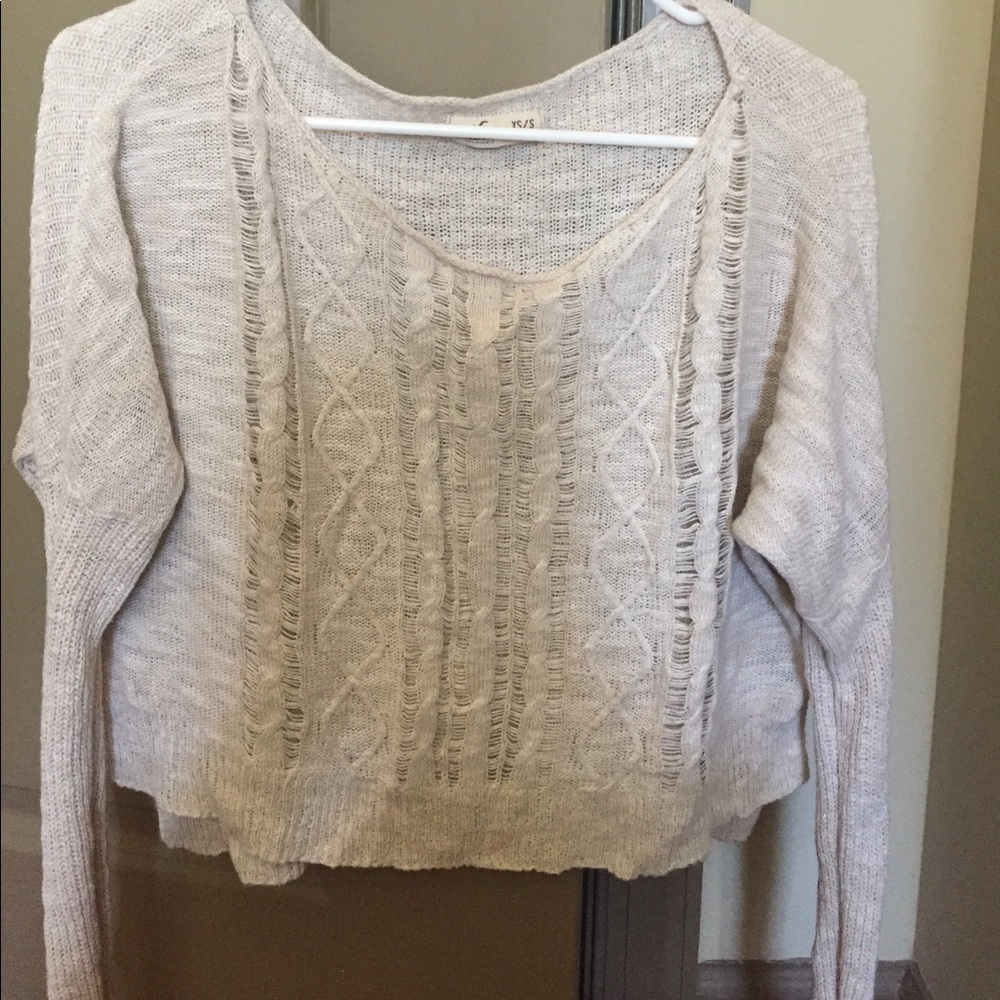 Off shoulder sweater