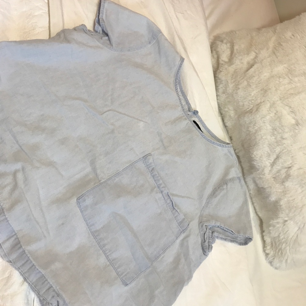Zara Blue shirt with pocket