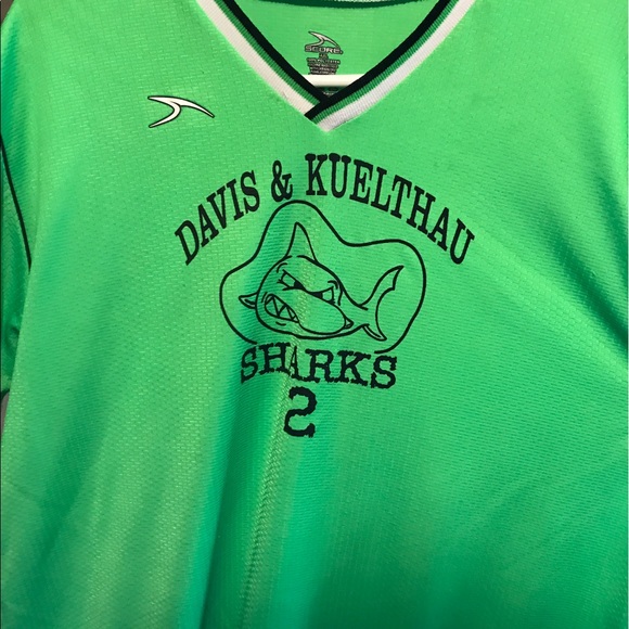 Davis & Kuelthau Sharks Club Soccer Jersey, #4 - Picture 1 of 4