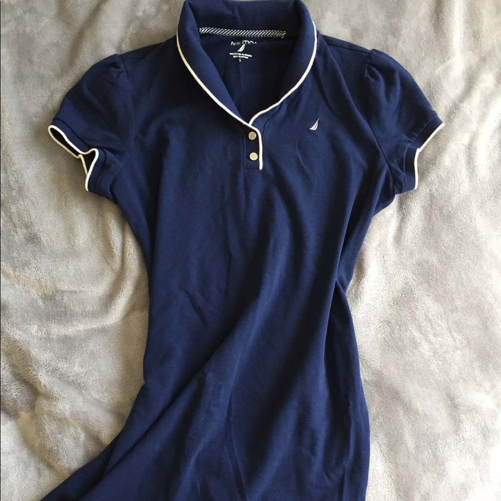 Náutica shirt dress in navy blue size L