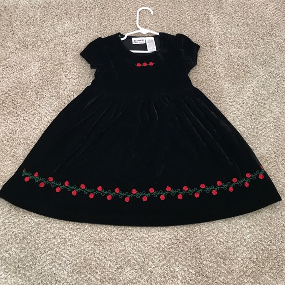 Velvet dress with matching jacket - Picture 5 of 7