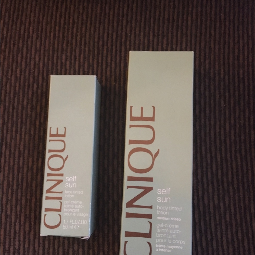 Clinique self tanner face and body