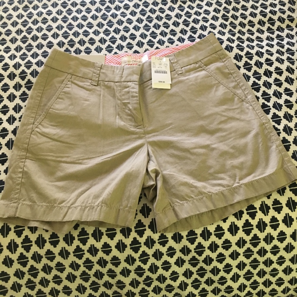 J. Crew new with tags khaki chink shorts