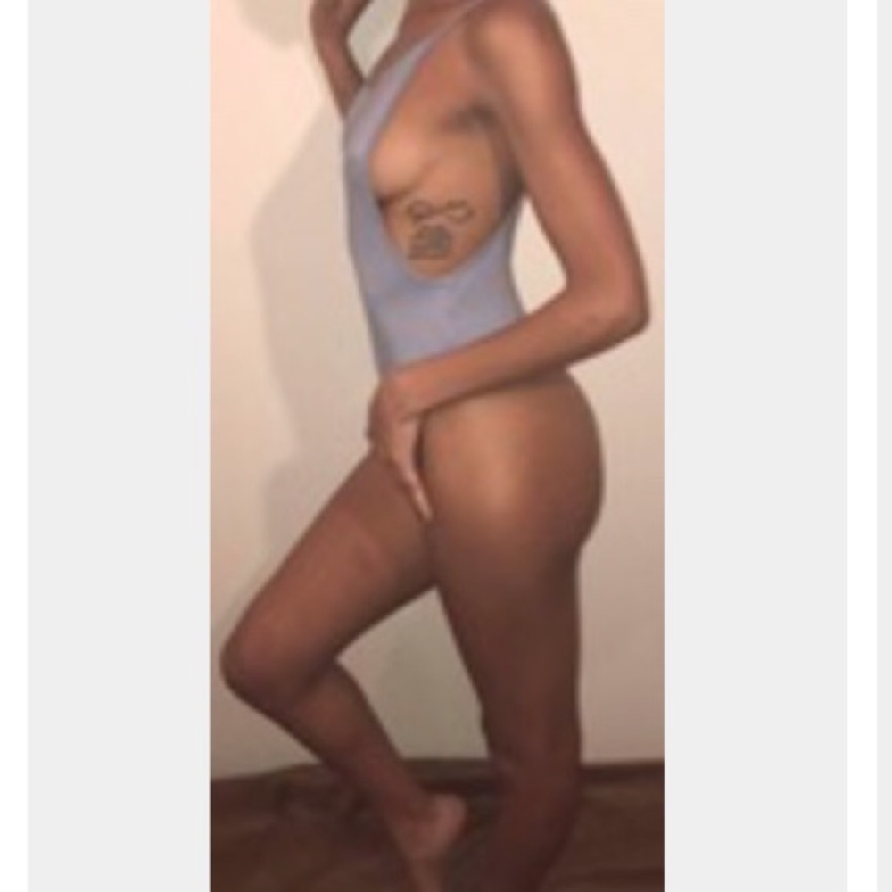 Powder blue body suit