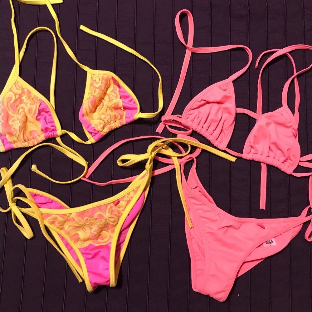 Doll swimwear 2 swimsuits Small